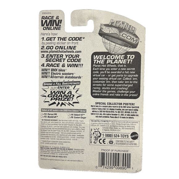 2002 Hot Wheels #26 First Editions 14/42 SALEEN S7 Gray w-Window Line w/5 Sp-Var - Picture 5 of 7